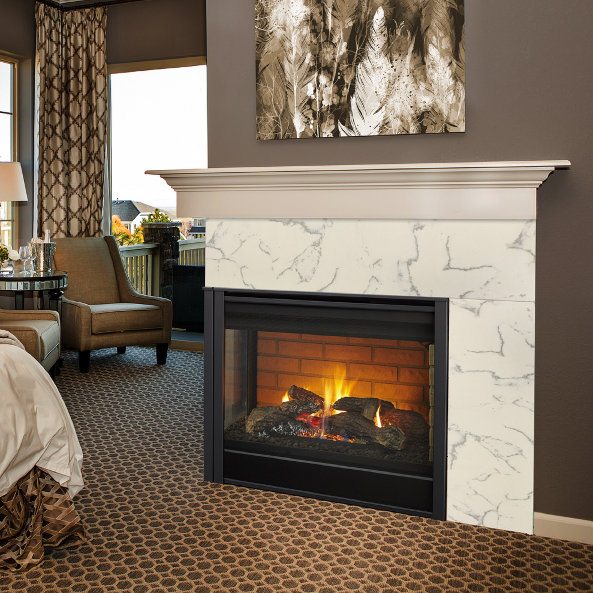 Hearth & Home Technologies: Corner Fireplace — primary view