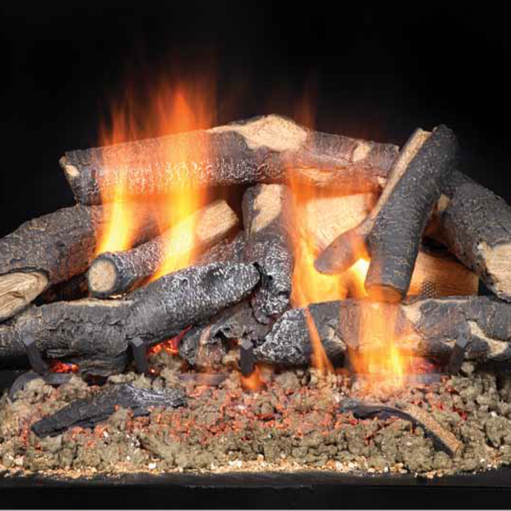 Heatilator: 18-Inch Fireside Supreme Oak See-Through Gas Log Set