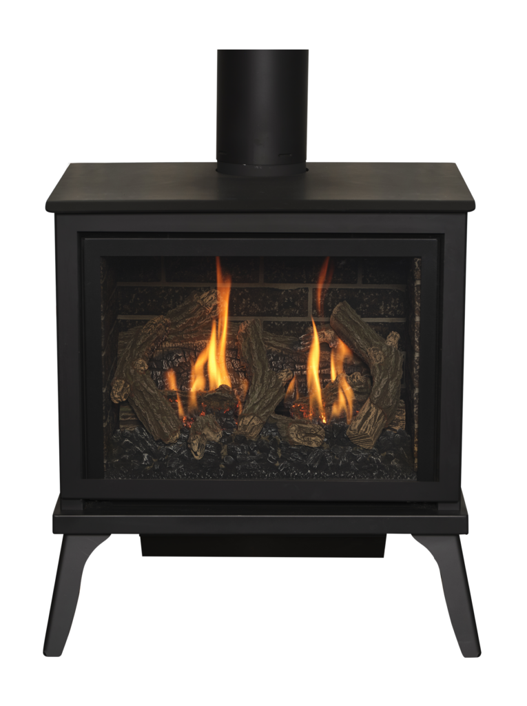 Kozy Heat: Lakefield XL Freestanding Gas Fireplace - Logs