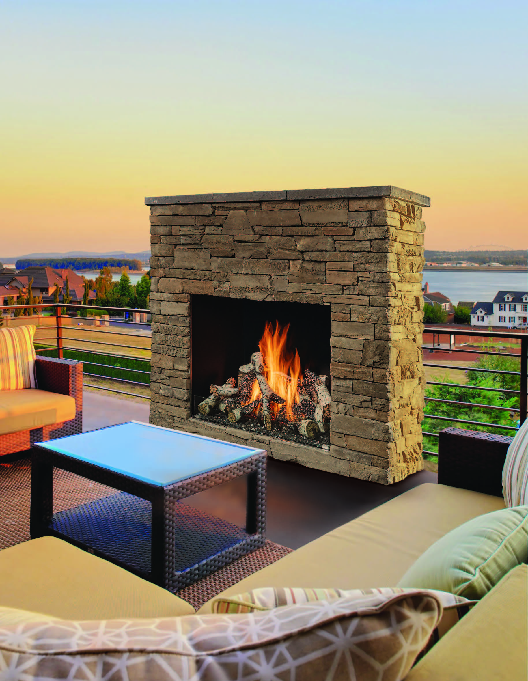 Fire Garden: 4035 Outdoor Gas Fireplace