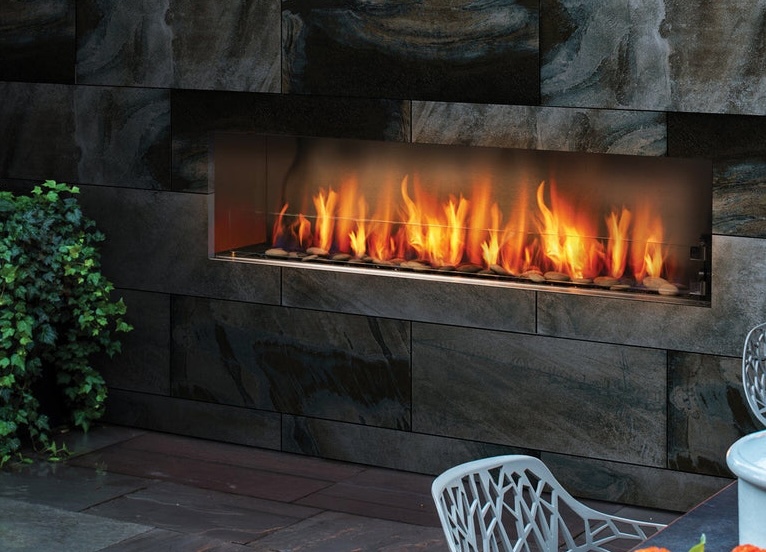 Barbara Jean: Outdoor Linear Fireplace 36