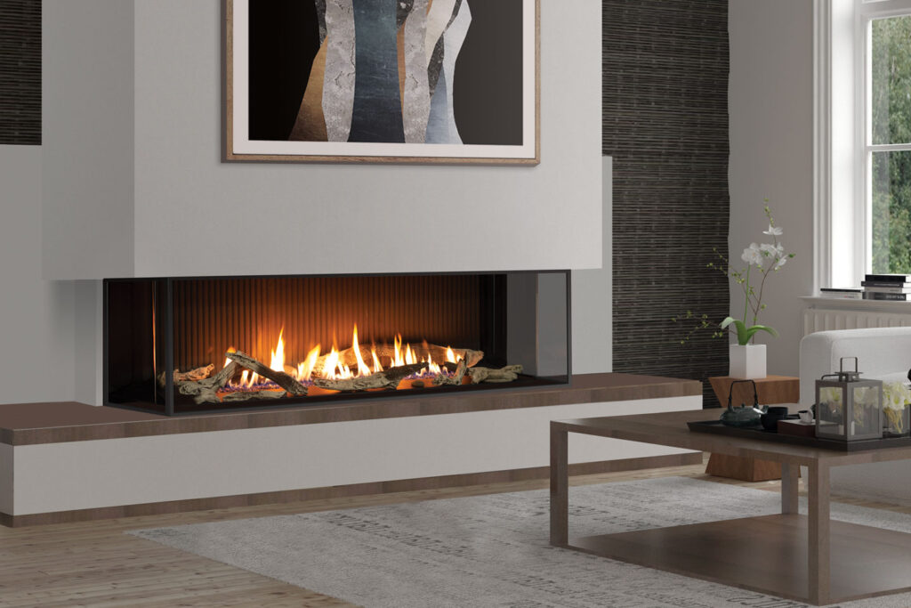 Urbana: U70 Bay Natural Gas Fireplace