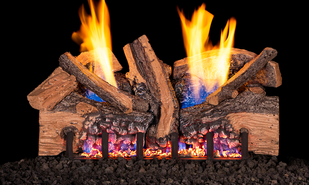 RH Peterson: G19A Series Vent-Free Foothill Split Oak Logs - 30"