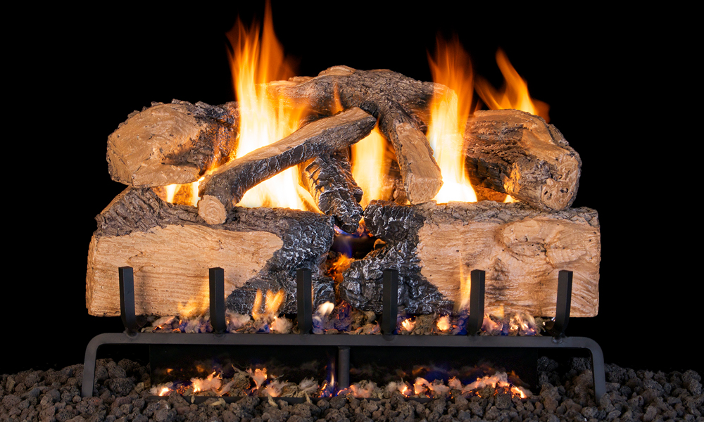 RH Peterson: G31 Series Charred Angel Split Oak Logs - 18/20"