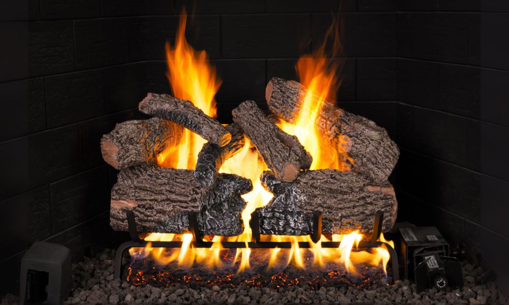 RH Peterson: Charred Oak Flame Enhanced Flame Enhanced Logs - 30"