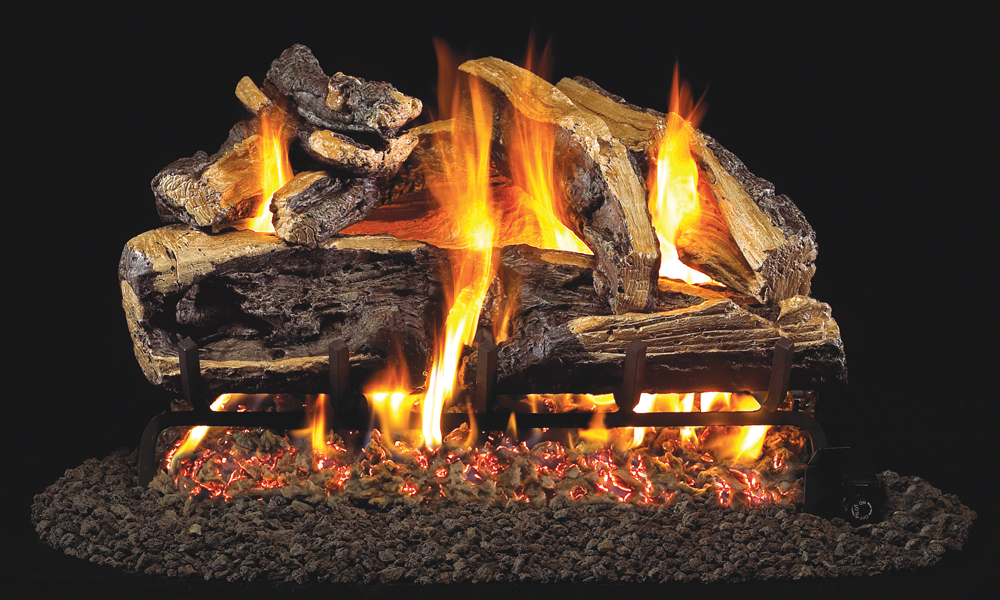 RH Peterson: Charred Rugged Split Logs - 18/20"