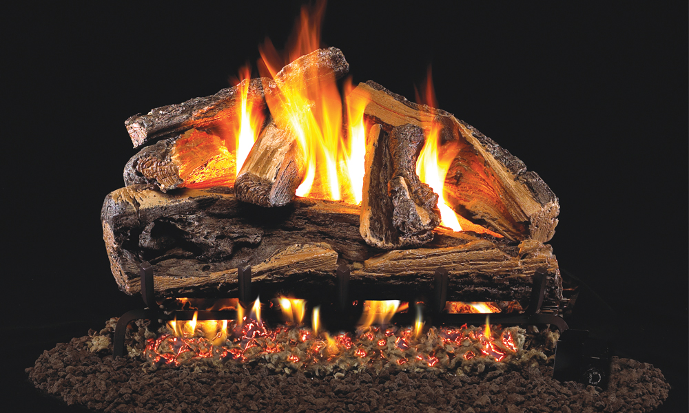 RH Peterson: Rugged Split Oak Logs - 18"