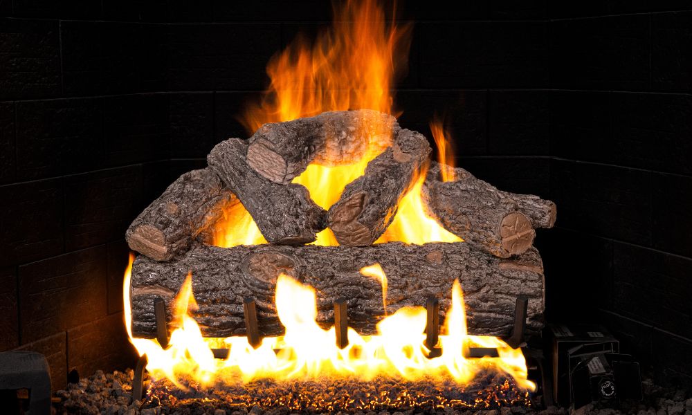 RH Peterson: Golden Oak Designer Plus Flame Enhanced Logs - 18/20"