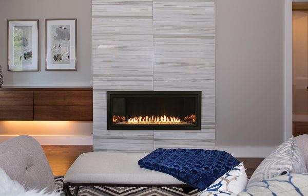 The White Mountain Hearth: Boulevard Vent-Free Linear 36 (IP), available from Kindled Timber in Indianapolis, IN