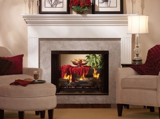 The White Mountain Hearth: Breckenridge Vent-Free See-Through Premium 36 Firebox, available from Kindled Timber in Indianapolis, IN