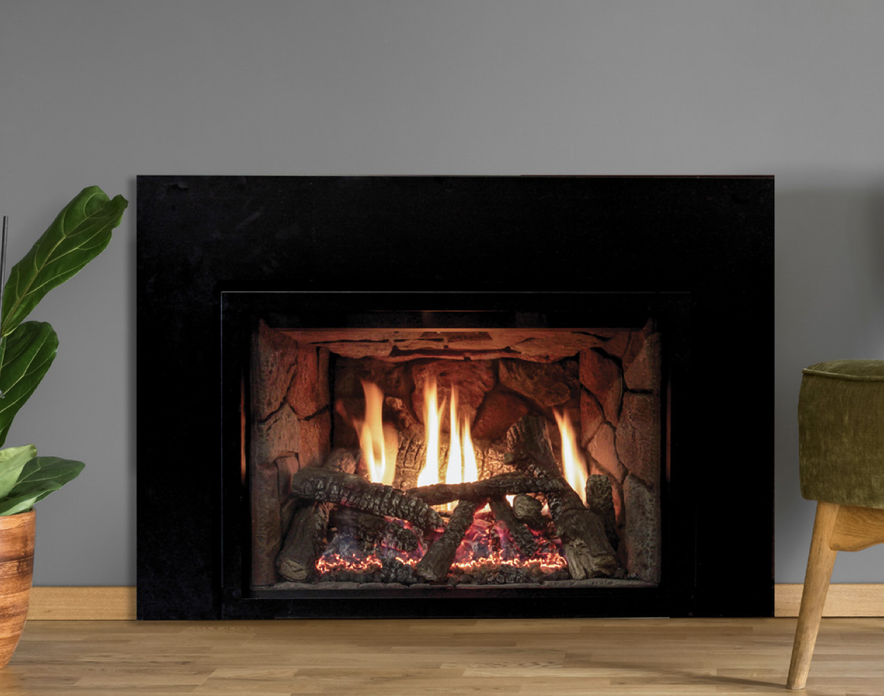 The White Mountain Hearth: Rushmore 35 (Direct-Vent), available from Kindled Timber in Indianapolis, IN