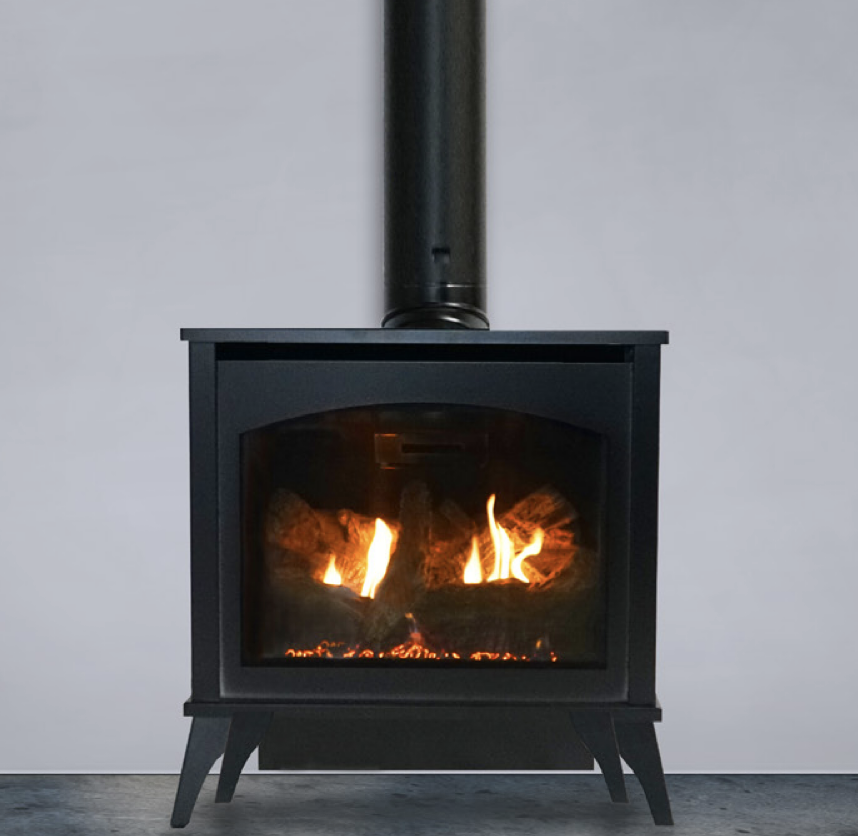 The White Mountain Hearth: Small Spirit Stove - Steel (DV Millivolt), available from Kindled Timber in Indianapolis, IN