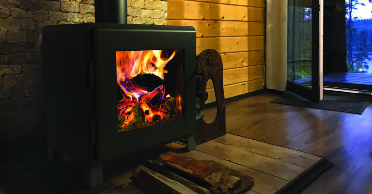 MF Fire: Nova Stove - Satin Black Body/Black Door — primary view