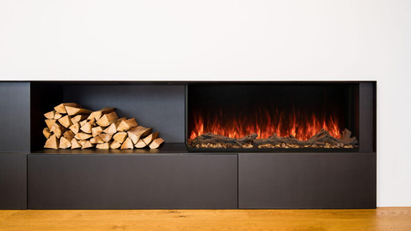Modern Flames: Landscape Pro 44″ Multi-Sided Built-in Fireplace