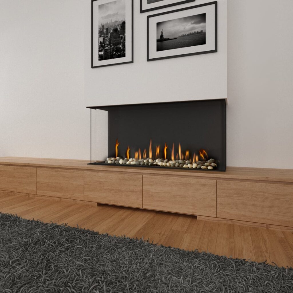 Ortal: Three Sided TS 51H Gas Fireplace—primary view