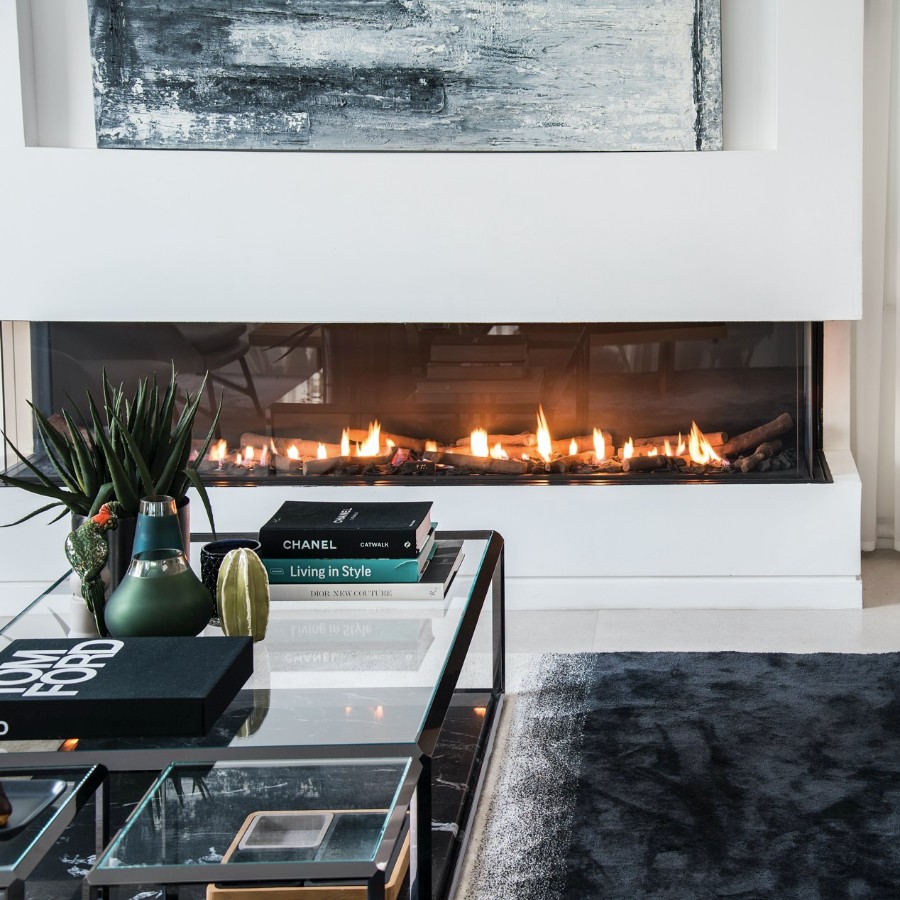 Ortal: Three Sided TS 68 Gas Fireplace—primary view