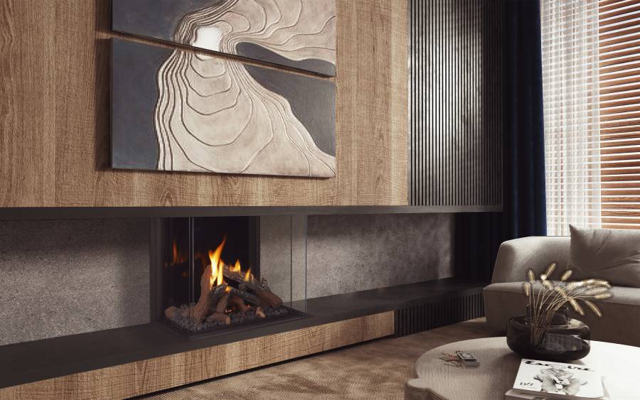 Ortal: Wilderness Three Sided 25H Fireplace—primary view