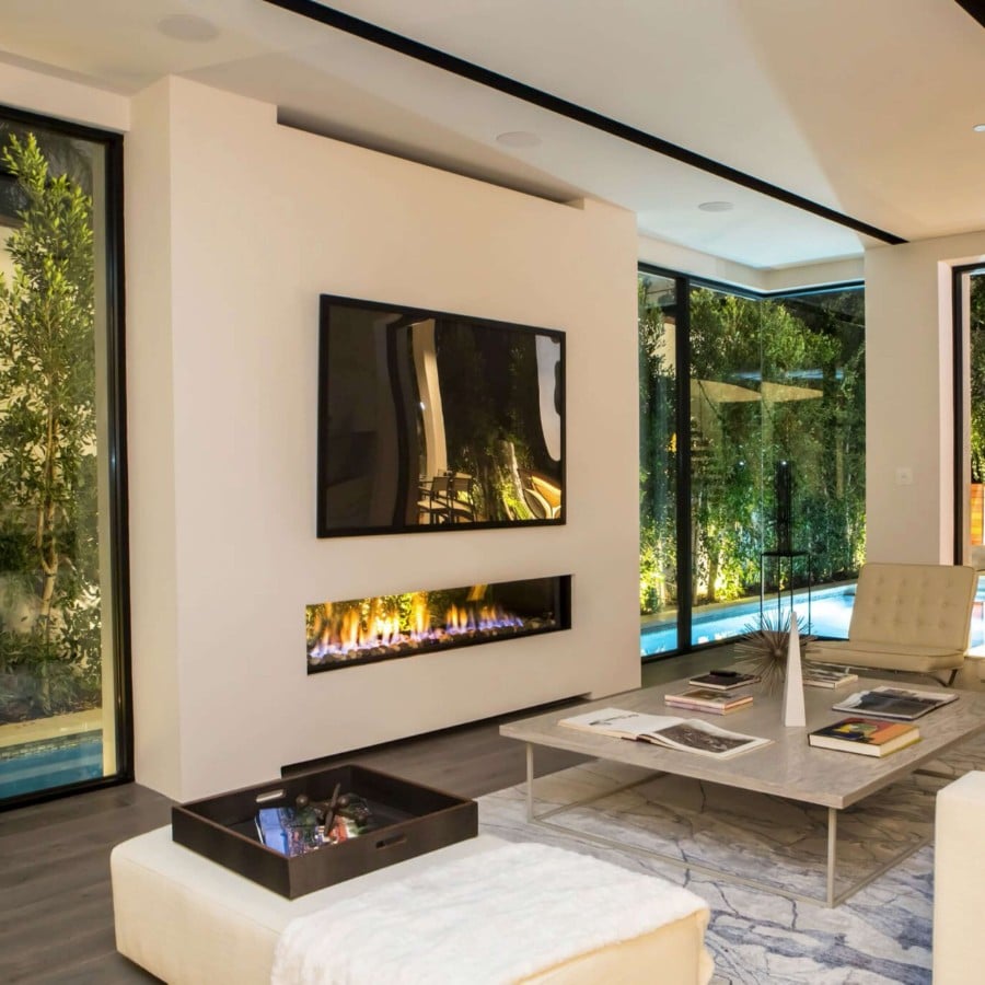 Ortal: Indoor-Outdoor Tu 200 Double Glass Natural Gas Fireplace—primary view