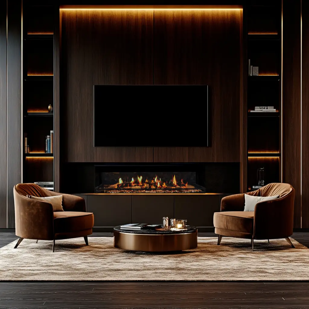 Ortal: Holographic 60 Linear Gas Fireplace—primary view