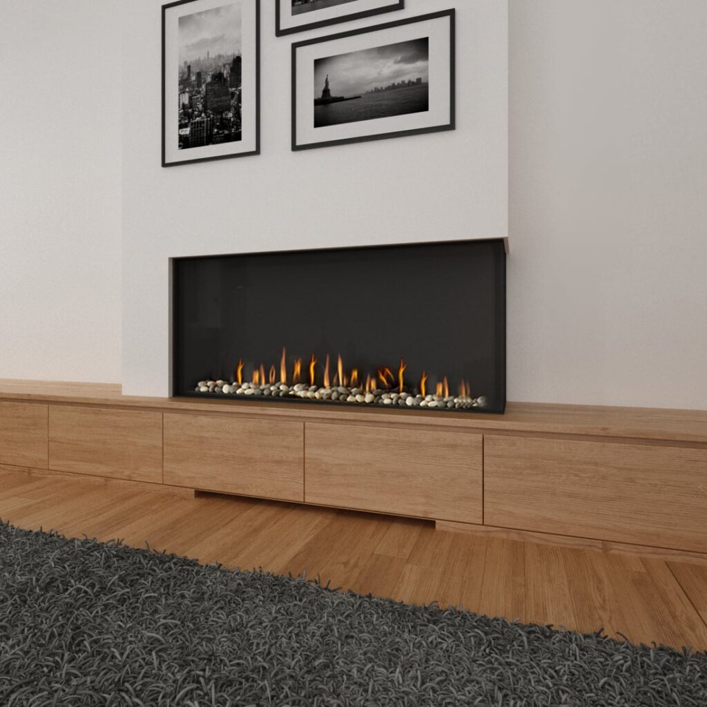 Ortal: Corner Right Side RS 51H Gas Fireplace—primary view