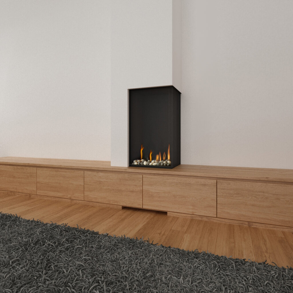Ortal: Corner Right Side RS 4070 Gas Fireplace—primary view