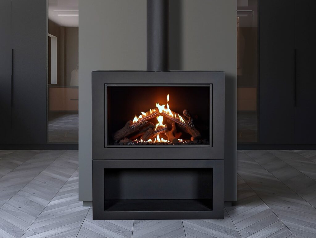 Ortal: Wilderness Stand Alone Front Facing 75 Gas Fireplace—primary view
