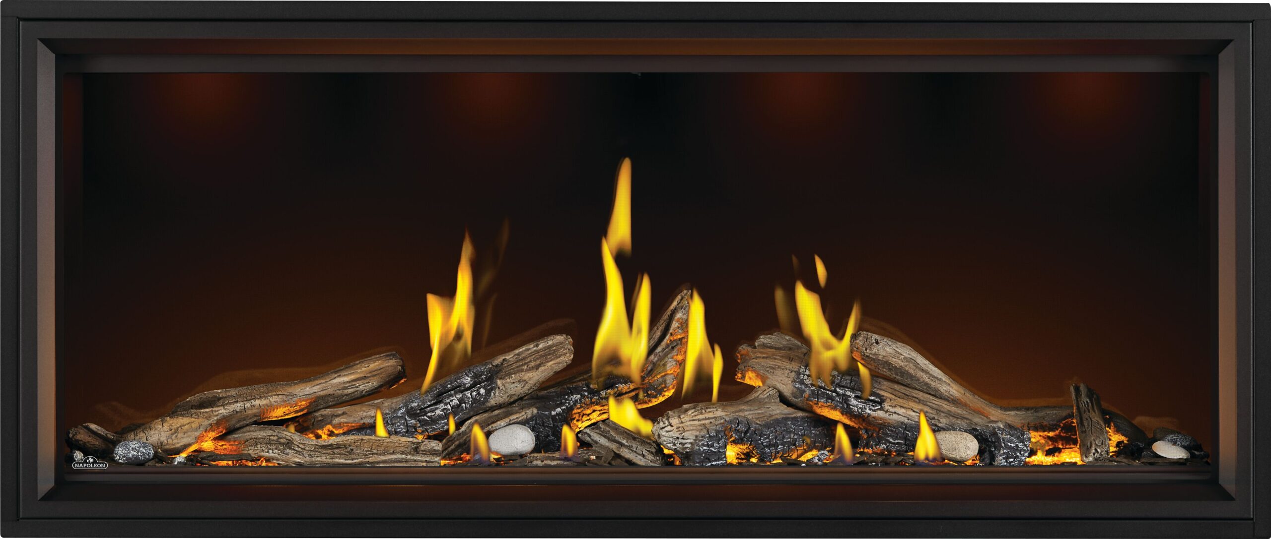The Napoleon: Tall Linear Vector TLV62L with Luminous Logs, available from Kindled Timber in Indianapolis, IN