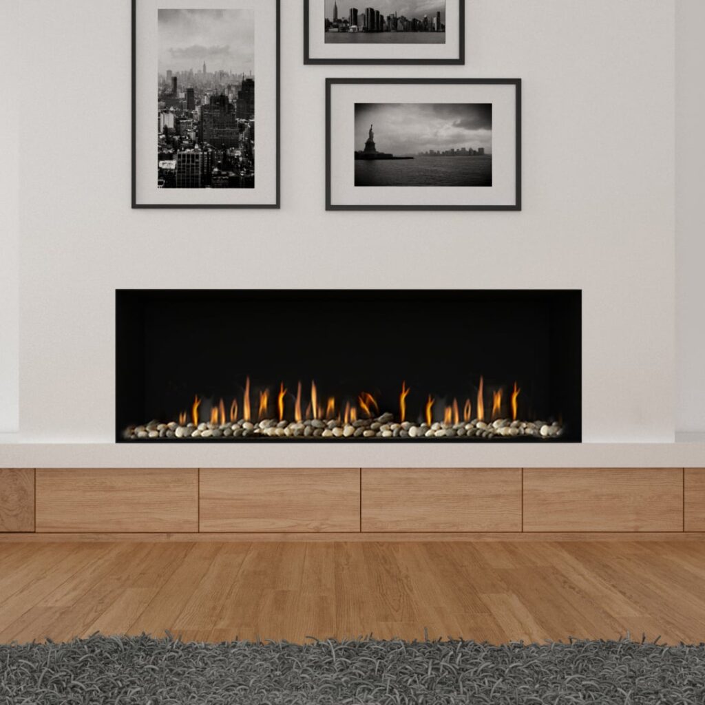 Ortal: Front Facing 68H Gas Fireplace—primary view