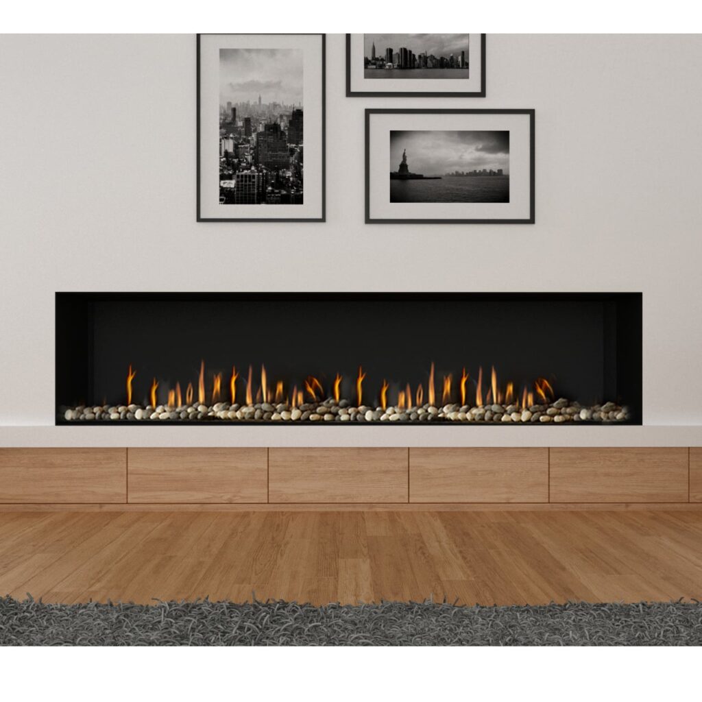 Ortal: Front Facing 98H Gas Fireplace—primary view
