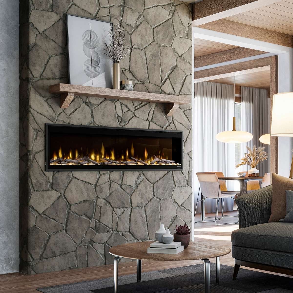 The Dimplex: Ignite Evolve 74, available from SnowBelt Fireplace & Stove in Stevens Point, WI