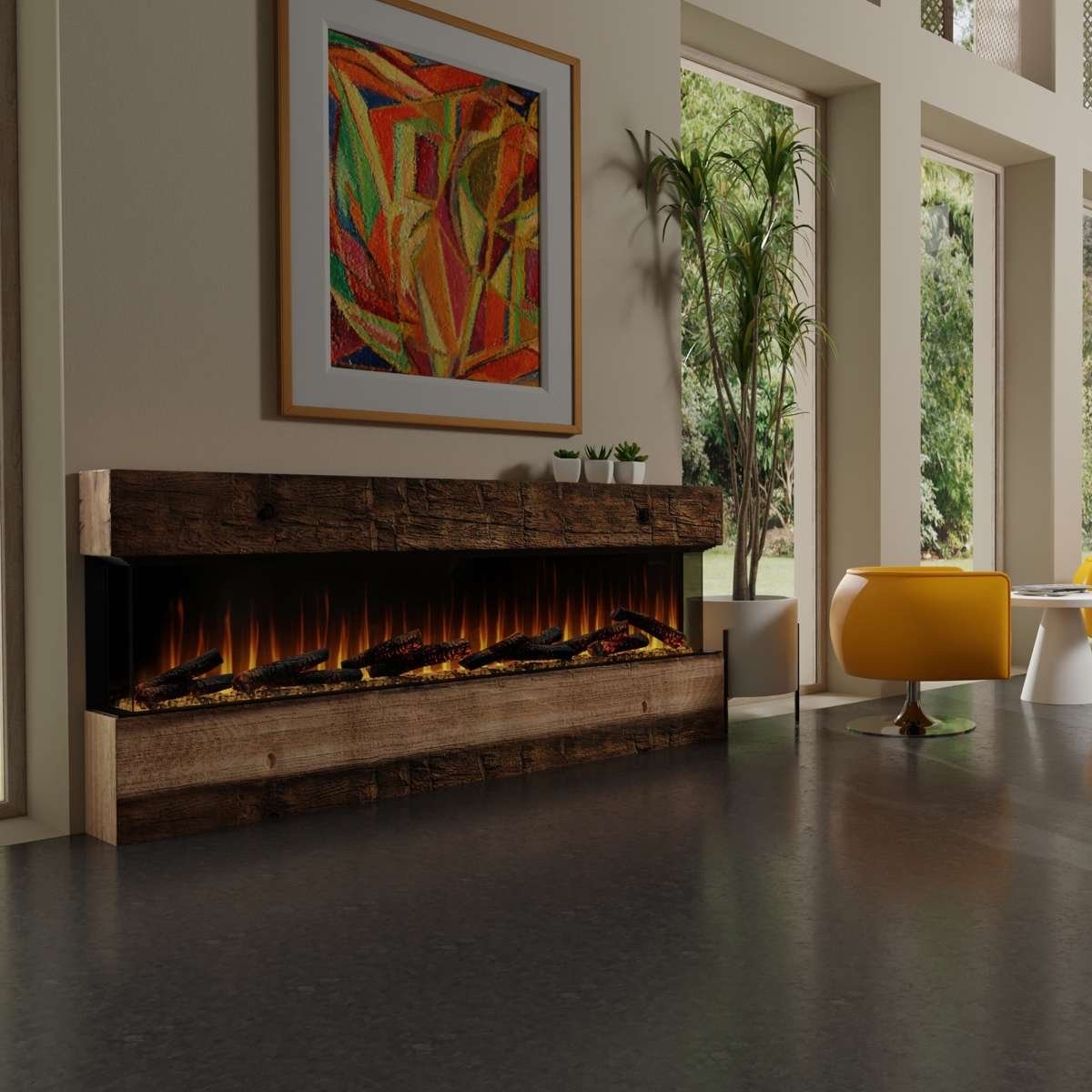 The Dimplex: Ignite Ultra 88, available from SnowBelt Fireplace & Stove in Stevens Point, WI