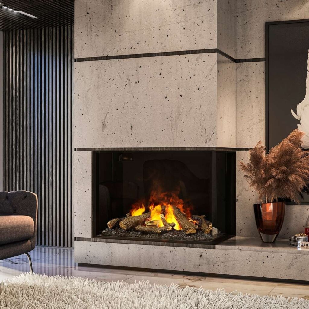 Dimplex: Optimyst e-MatriX 37 - Right-facing, Two-sided