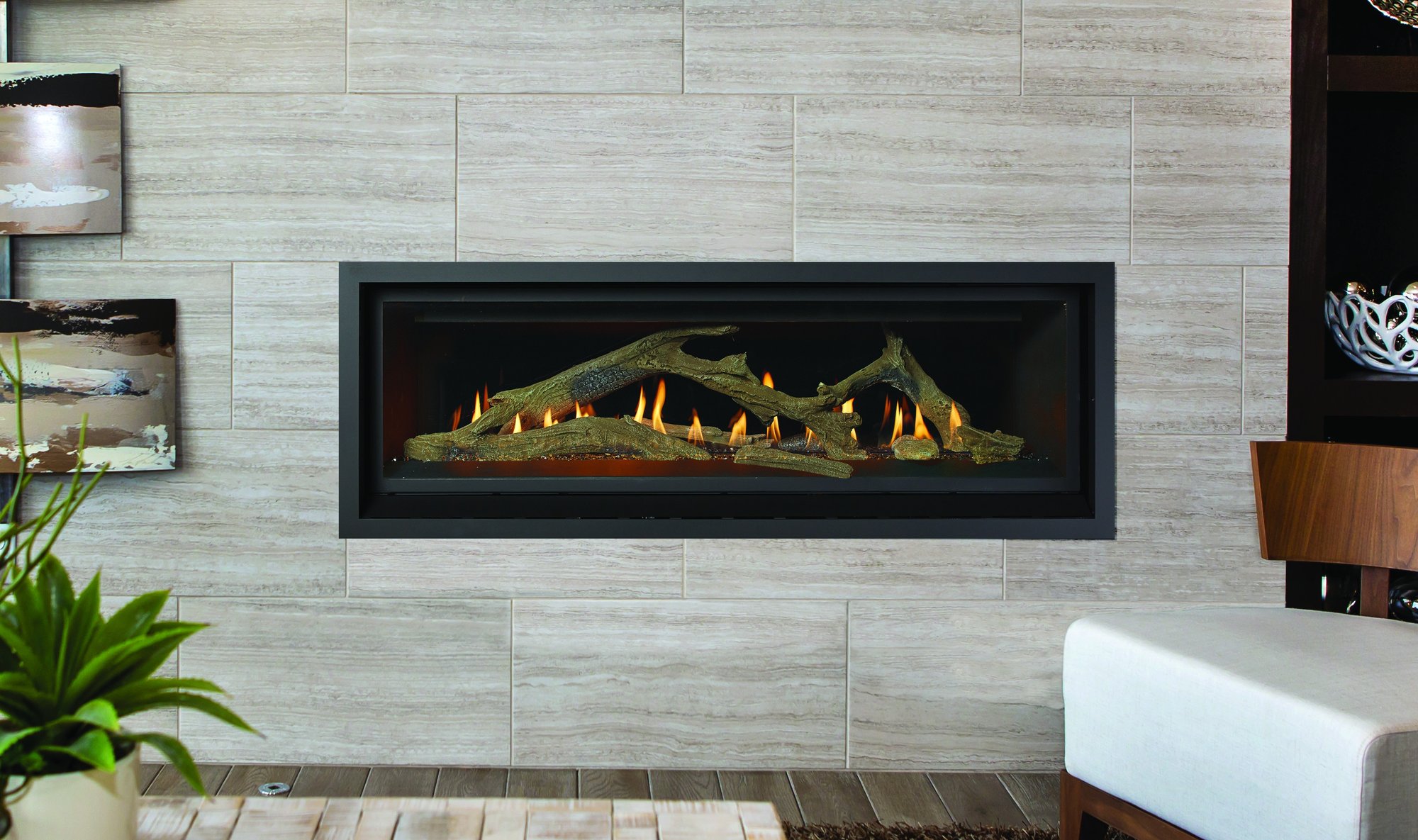 The Fireplace Xtrordinair: Probuilder 54 Linear Deluxe, available from SnowBelt Fireplace & Stove in Stevens Point, WI
