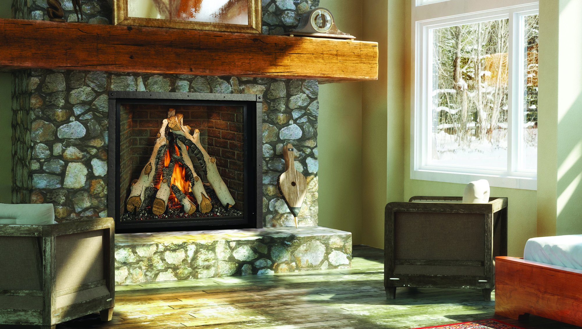 The Fireplace Xtrordinair: 4237 Ember-Glo Clean Face Deluxe, available from SnowBelt Fireplace & Stove in Stevens Point, WI