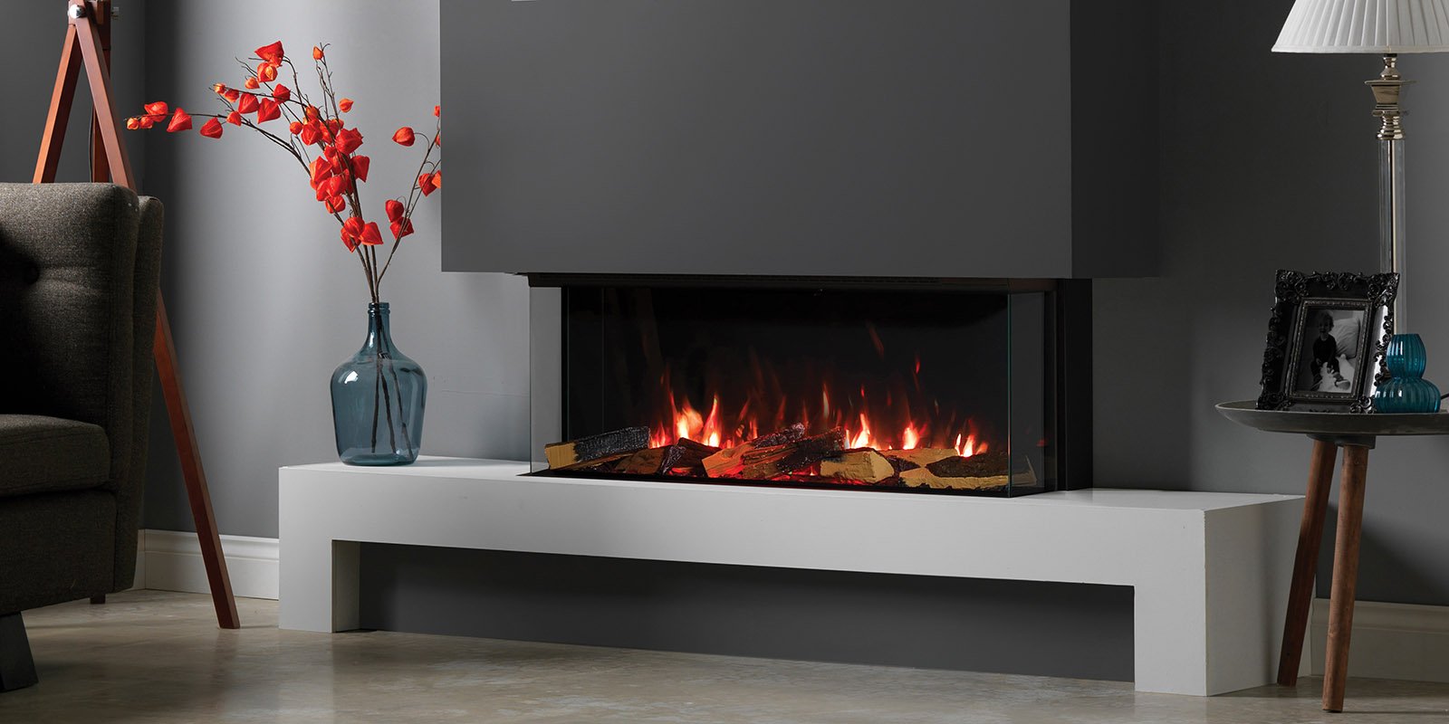 The Fireplace Xtrordinair: GreenSmart Electric 39, available from SnowBelt Fireplace & Stove in Stevens Point, WI