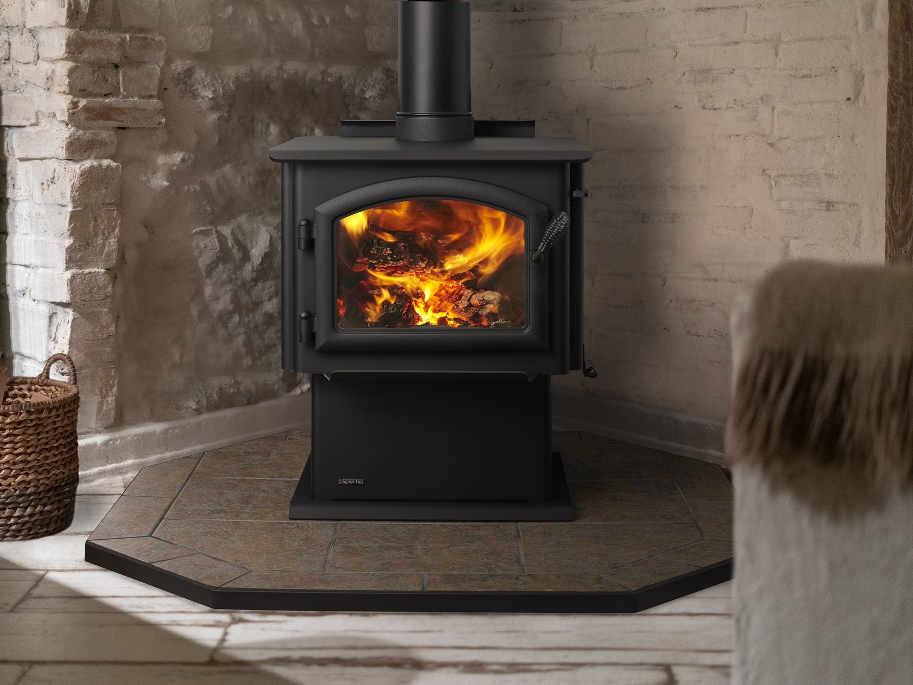The Forge & Flame: Millennium 2100 (Quadra-Fire), available from SnowBelt Fireplace & Stove in Stevens Point, WI