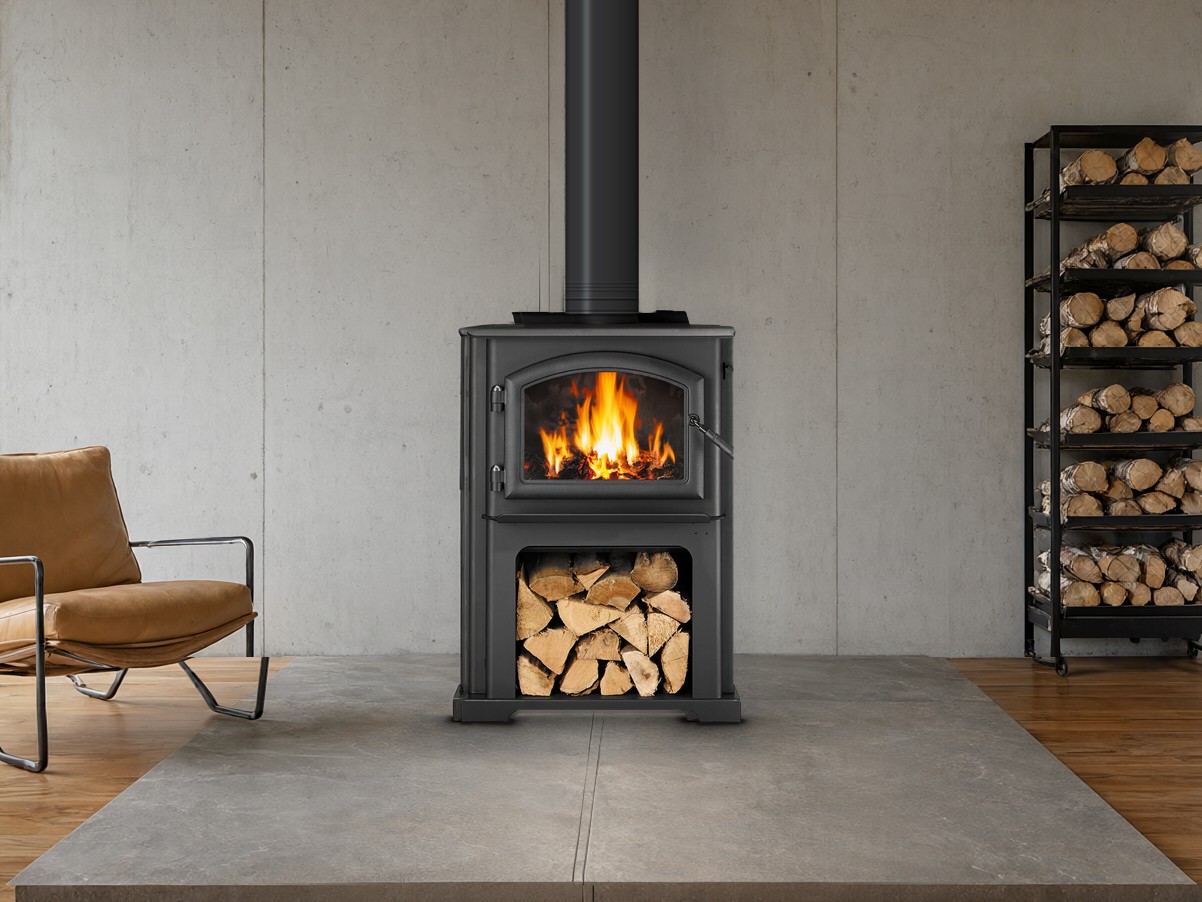 The Forge & Flame: Discovery I (Quadra-Fire), available from SnowBelt Fireplace & Stove in Stevens Point, WI