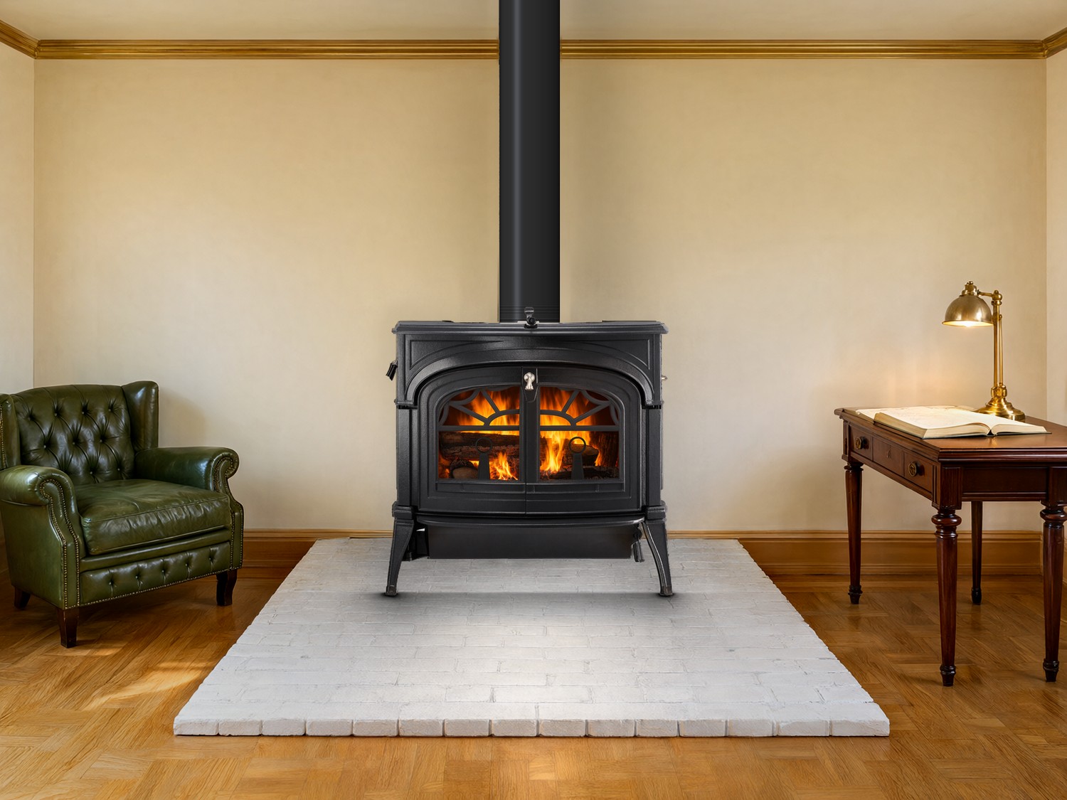 The Forge & Flame: Encore (Vermont Castings), available from SnowBelt Fireplace & Stove in Stevens Point, WI
