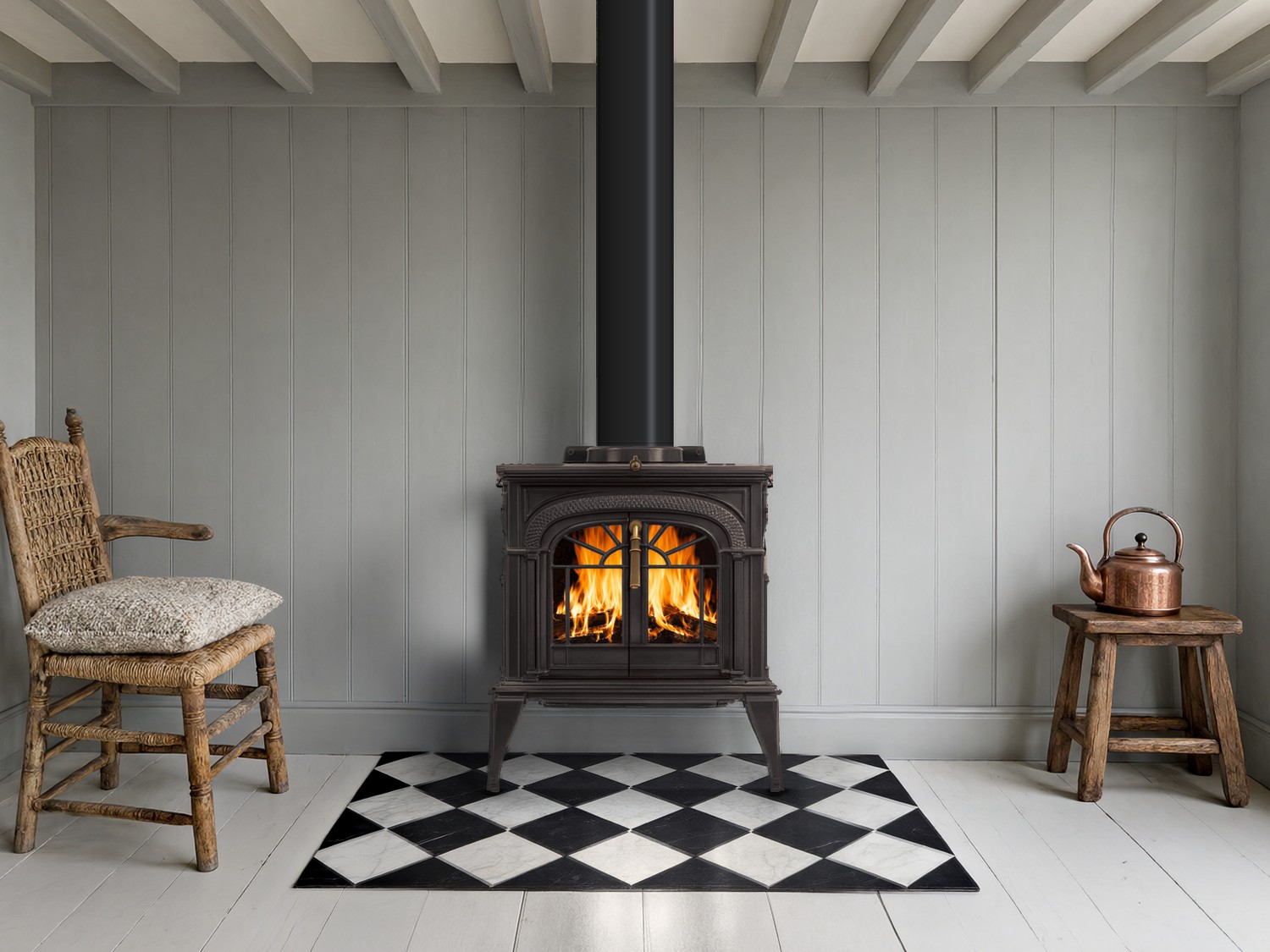 The Forge & Flame: Intrepid FlexBurn (Vermont Castings), available from SnowBelt Fireplace & Stove in Stevens Point, WI