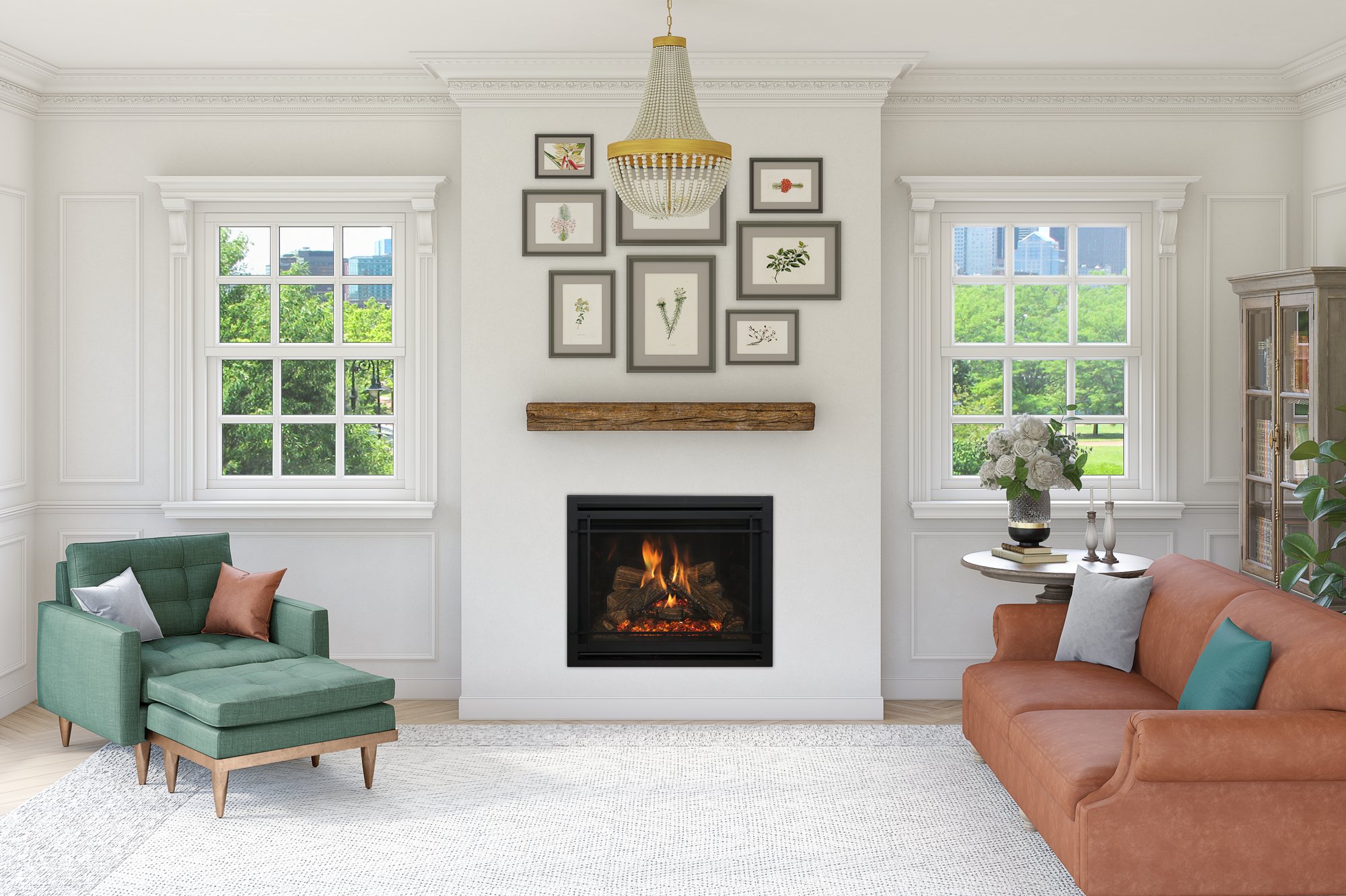 The Kozy Heat: Nordik 36 Gas Fireplace, available from SnowBelt Fireplace & Stove in Stevens Point, WI