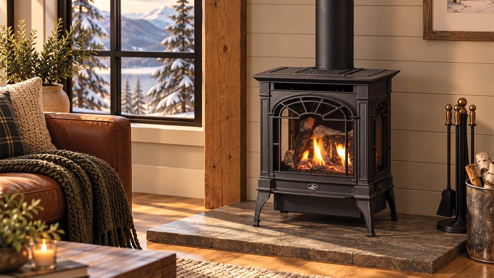 The Lopi: Northfield Deluxe GSR2, available from SnowBelt Fireplace & Stove in Stevens Point, WI