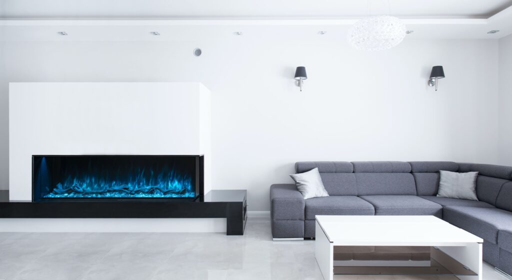 The Modern Flames: Landscape Pro Multi 120 Fireplace, available from Kindled Timber in Indianapolis, IN