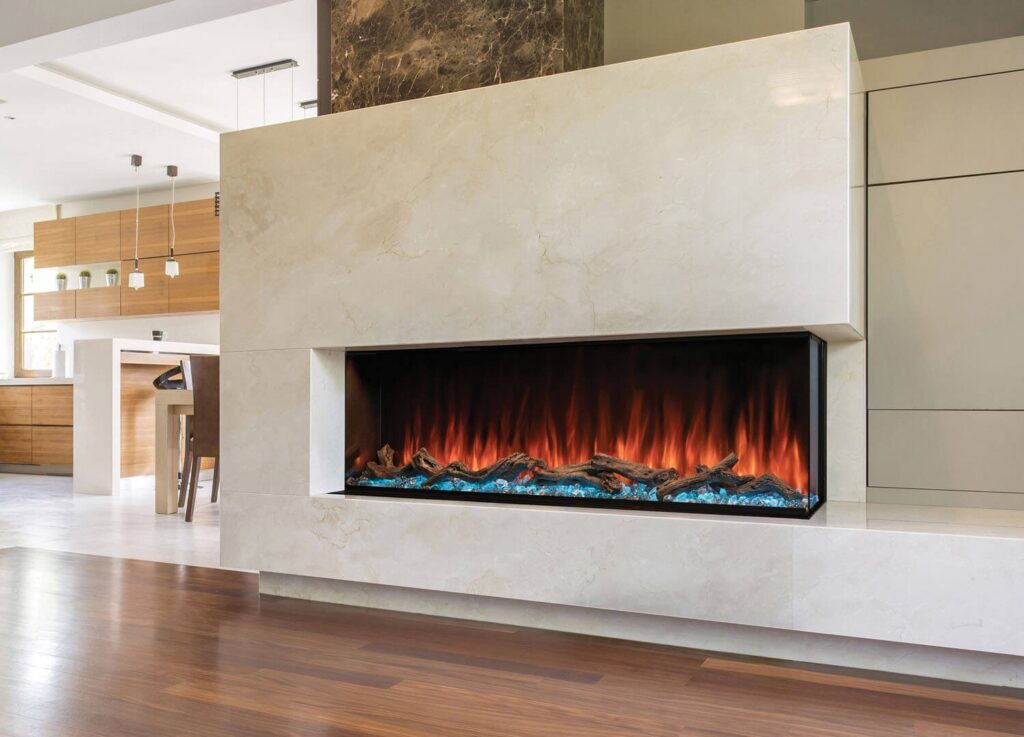 The Modern Flames: Landscape Pro Multi 68 Fireplace, available from Kindled Timber in Indianapolis, IN