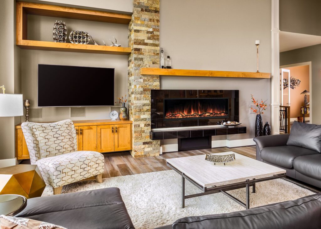 The Modern Flames: Landscape Pro Slim 56