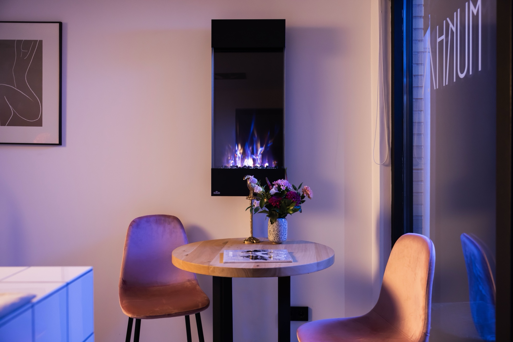 The Napoleon: Allure Vertical Prestige 38 NEFVC38H, available from SnowBelt Fireplace & Stove in Stevens Point, WI