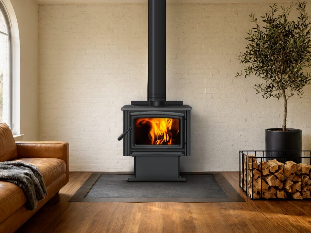 Pacific Energy: Vista LE2 Wood Stove with Pedestal — primary view